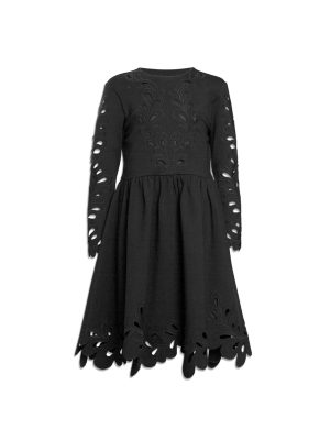 Petite Amalie Black Cut Out Dress