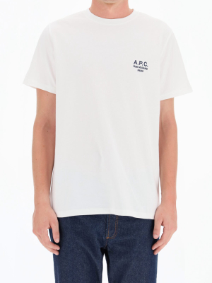 A.p.c. Raymond Logo Embroidered T-shirt