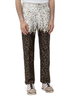 Msgm Leopard Print Trousers