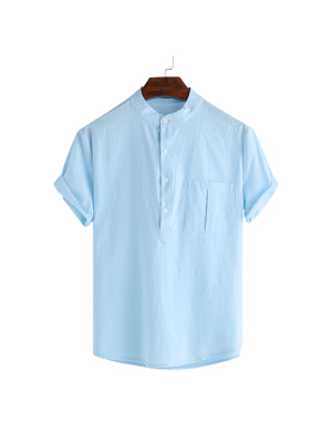 Pologize™ Casual Short Sleeve Button Shirt