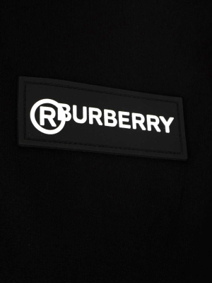 Burberry Logo Check Detail T-shirt