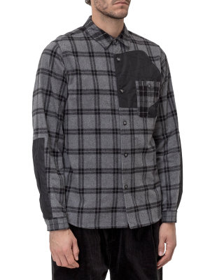 White Mountaineering Front Pocket Checked Shirt