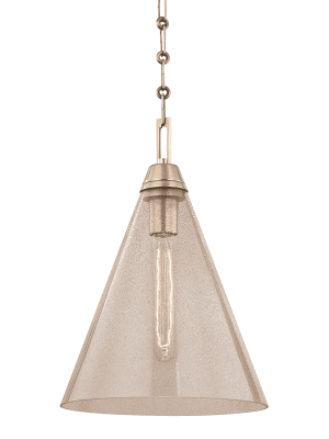 Newbury 1 Light Pendant Aged Brass