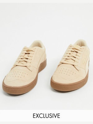 Puma Ralph Sampson Suede Gum Sole Sneakers In Tan Exclusive To Asos