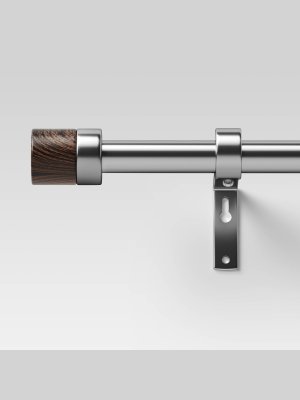 Walnut Wood Cap Curtain Rod - Project 62™