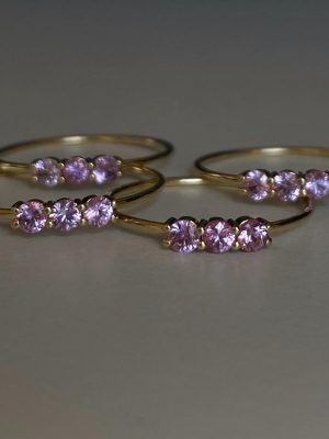 3s Pink Sapphire Ring