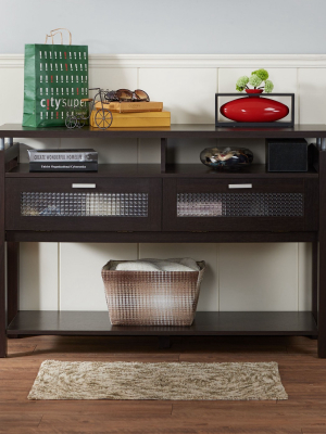 Ambrose Console Table Espresso - Iohomes