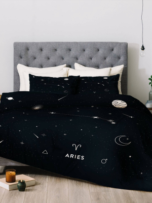 Cuss Yeah Designs Arie Star Constellation Comforter Set - Deny Designs