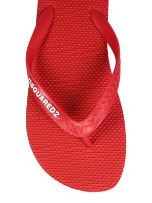 Dsquared2 Logo Print Flip-flops