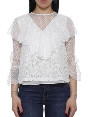 See By Chloé Ruffled Lace Blouse