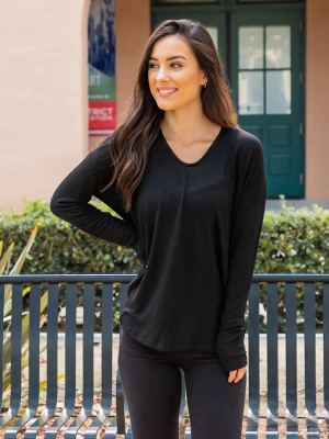 Lightweight Aliah Sweater - Black