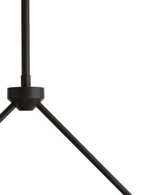 Bend Linear Chandelier Smoke Steel