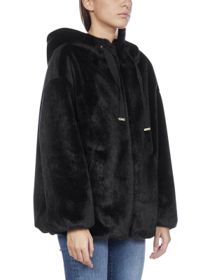 Herno Faux Fur Hooded Jacket