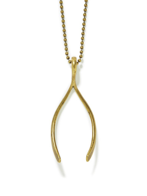 Wishbone Ball Chain Necklace