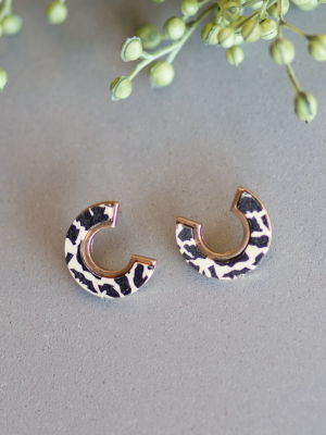 Natural Crescent Earrings