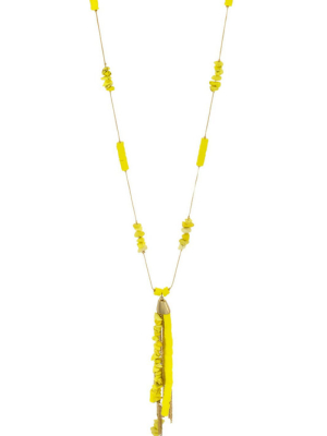 Carol Dauplaise Fringe Tassle Necklace