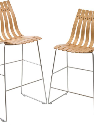 Scandia Bar And Counter Stools - Set Of Two