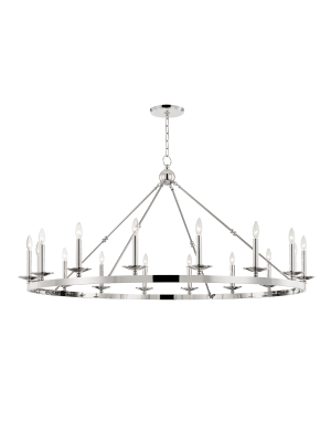 Hudson Valley Lighting Allendale 16-bulb Chandelier - Polished Nickel