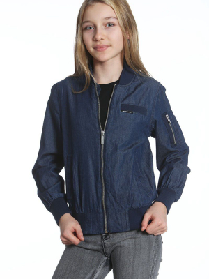 Girl's Cotton Bomber Jacket