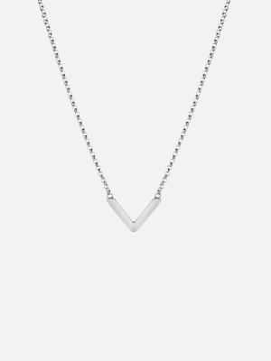 Mini Angular Necklace, Sterling Silver