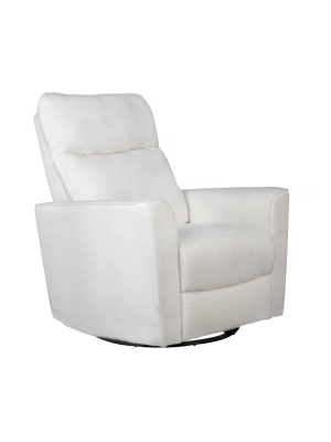 Karla Dubois Soho Swivel Accent Chair - White