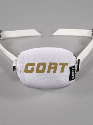 Goat Spell Out White Gold Chin Strap Cover