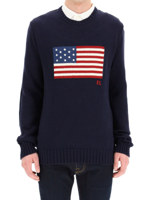 Polo Ralph Lauren Flag Intarsia Knit Sweater