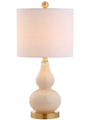 20.5" Glass Anya Mini Table Lamp (includes Energy Efficient Light Bulb) - Jonathan Y