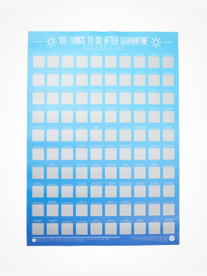 Gift Republic Things To Do After Quarantine Scratch Off Poster