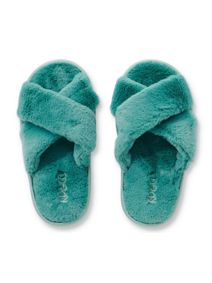 Jade Green Kids Slippers