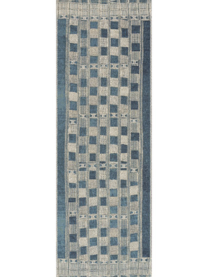 Blue/ Ivory Mika Rug