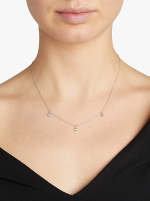 Three-station Diamond Necklace