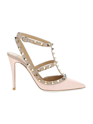 Valentino Garavani Rockstud Ankle Strap Pumps