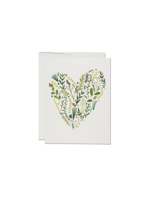 Rc Card, Floral Heart Love