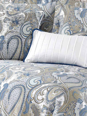 Paisley Park 300 Thread Count Cotton 5pc Oversized Duvet Cover Set - Tribeca Living