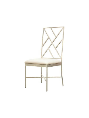 Ashton Chair Silver And White