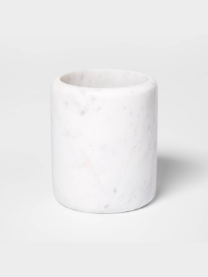 Marble Utensil Holder White - Threshold™