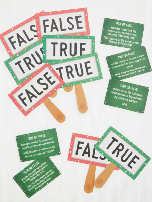 Christmas Entertainment True Or False Game