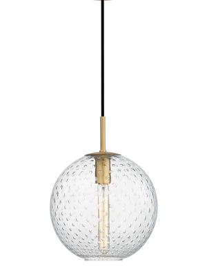 Rousseau 1 Light Pendant-clear Glass