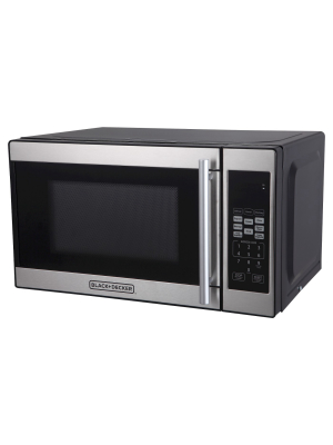 Black+decker 0.7 Cu Ft 700w Microwave Oven - Black Em720cpn-p
