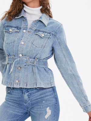 Belted Denim Jacket