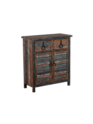 Marley Console Cabinet Distressed - Powell Company