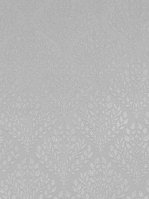 Glitter Leaf Ogee Grey Wallpaper From The Capsule Collection By Graham & Brown