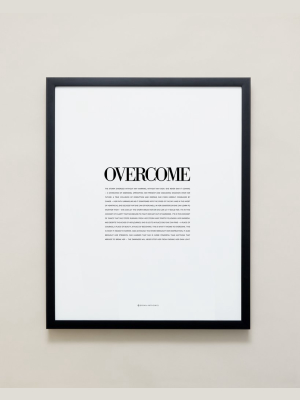 Overcome Editorial Framed Print