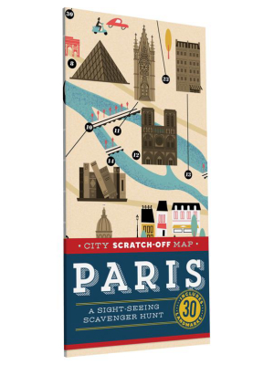 City Scratch-off Map: Paris