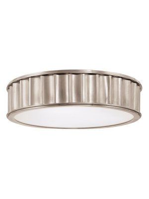 Middlebury 3 Light Flush Mount Historic Nickel