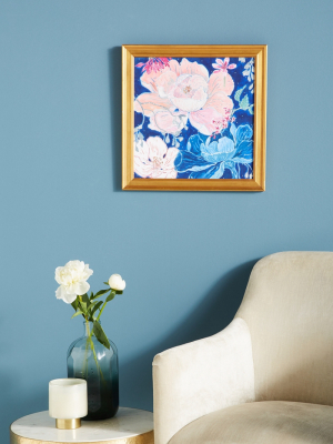 Blue Floral Wall Art