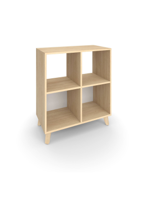 36" Basyx High Modern Cube Bookcase - Hon