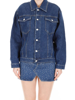 Chiara Ferragni Flirting Eye Motif Denim Jacket