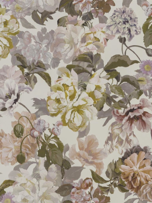 Delft Flower Wallpaper In Linen From The Tulipa Stellata Collection By Designers Guild